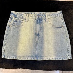 NWOT Denim Mini Skirt